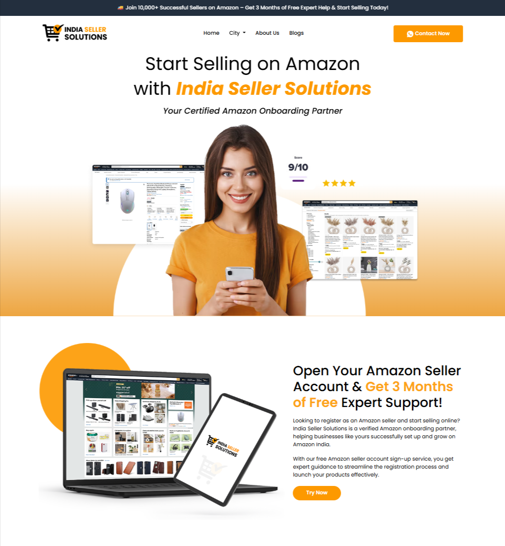 India Seller Solutions - Laravel project screenshot